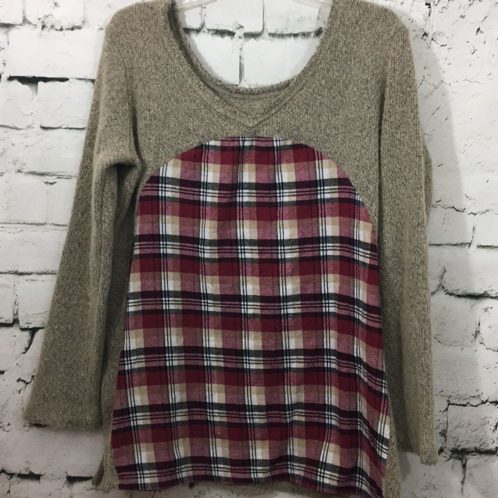 Altar’d State sweater with flannel back